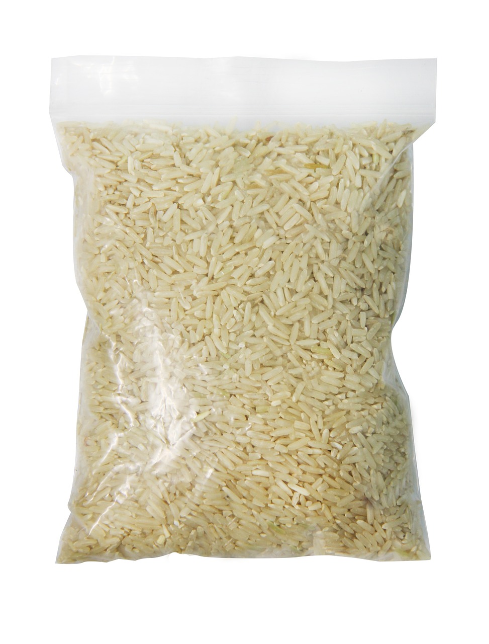 rice, bag, plastic